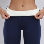 Damen Thermoleggings mit Hohem Bund für Wintertage