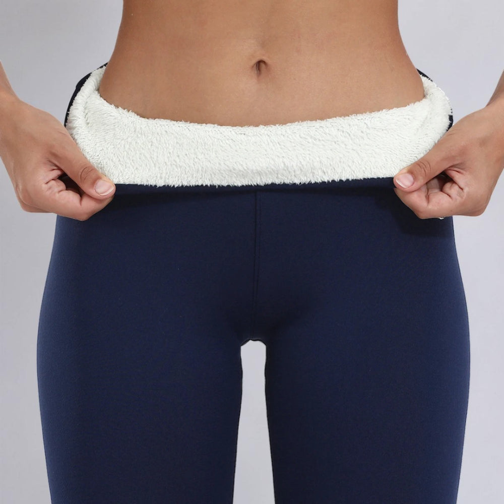 Damen Thermoleggings mit Hohem Bund für Wintertage