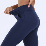 Damen Thermoleggings mit Hohem Bund für Wintertage