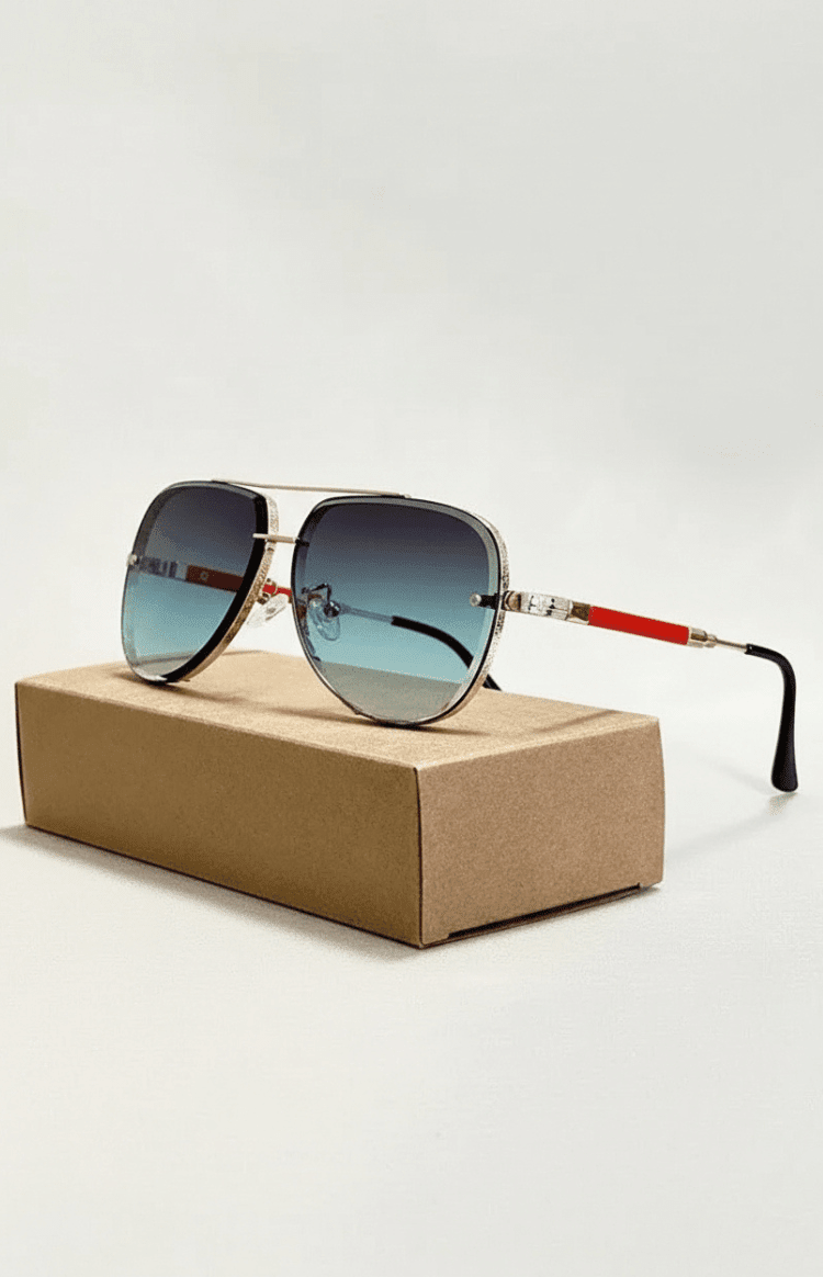 Leichte Fliegerbrille mit UV400-Schutz und entspiegelten Gläsern
