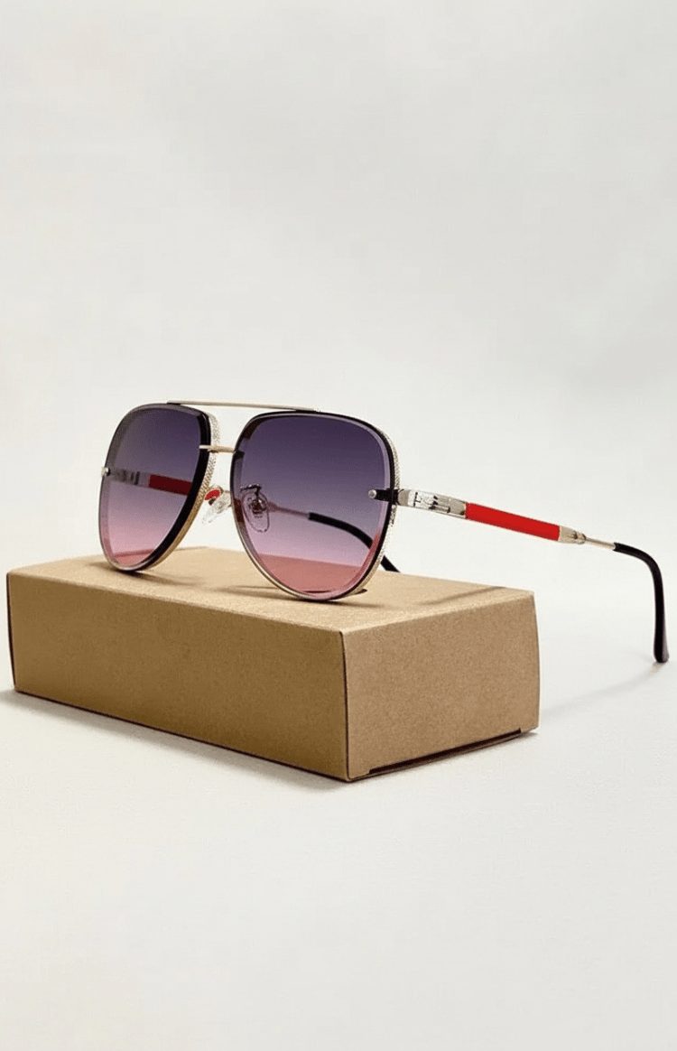 Leichte Fliegerbrille mit UV400-Schutz und entspiegelten Gläsern