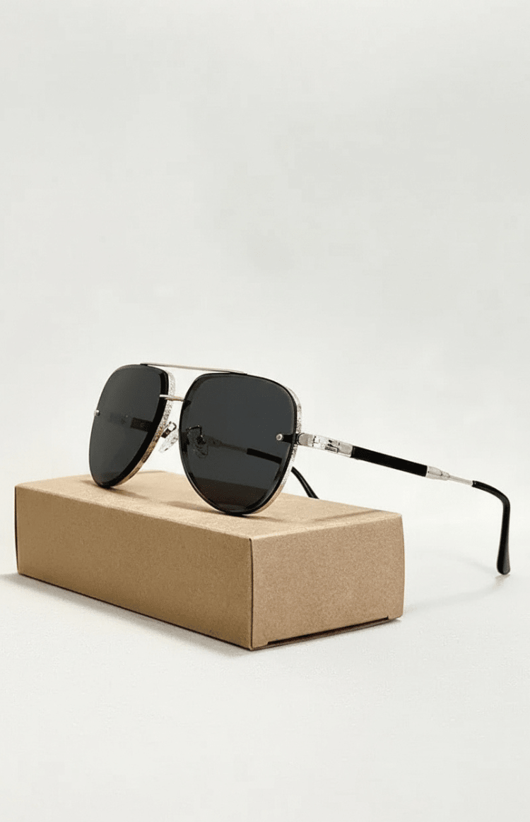 Leichte Fliegerbrille mit UV400-Schutz und entspiegelten Gläsern