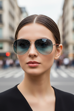 Leichte Fliegerbrille mit UV400-Schutz und entspiegelten Gläsern