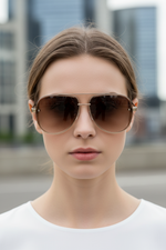 Leichte Fliegerbrille mit UV400-Schutz und entspiegelten Gläsern