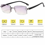 Multifokale Lesebrille | Leicht & Randlos | Blau Licht Schutz
