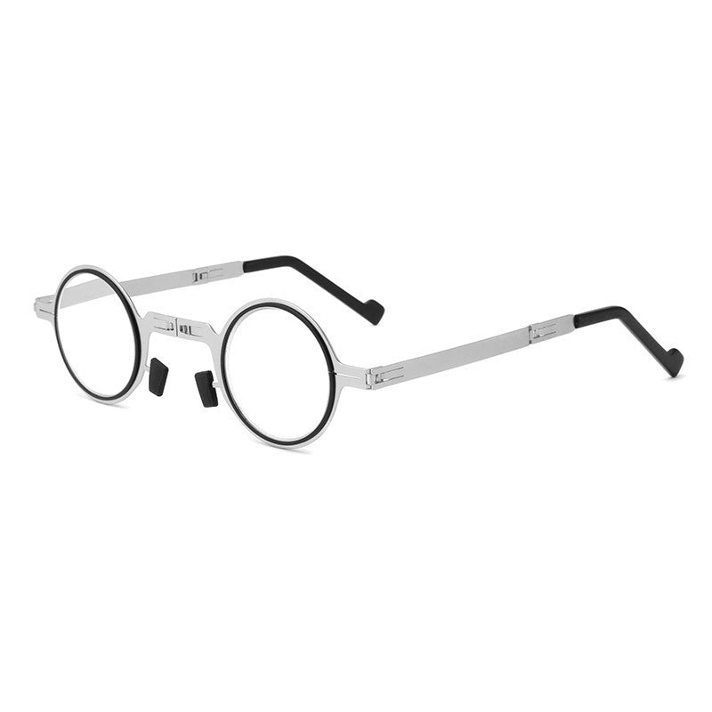 Faltbare Lesebrille mit Titanrahmen und Etui