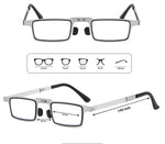 Faltbare Lesebrille mit Titanrahmen und Etui