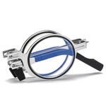 Faltbare Lesebrille mit Titanrahmen und Etui