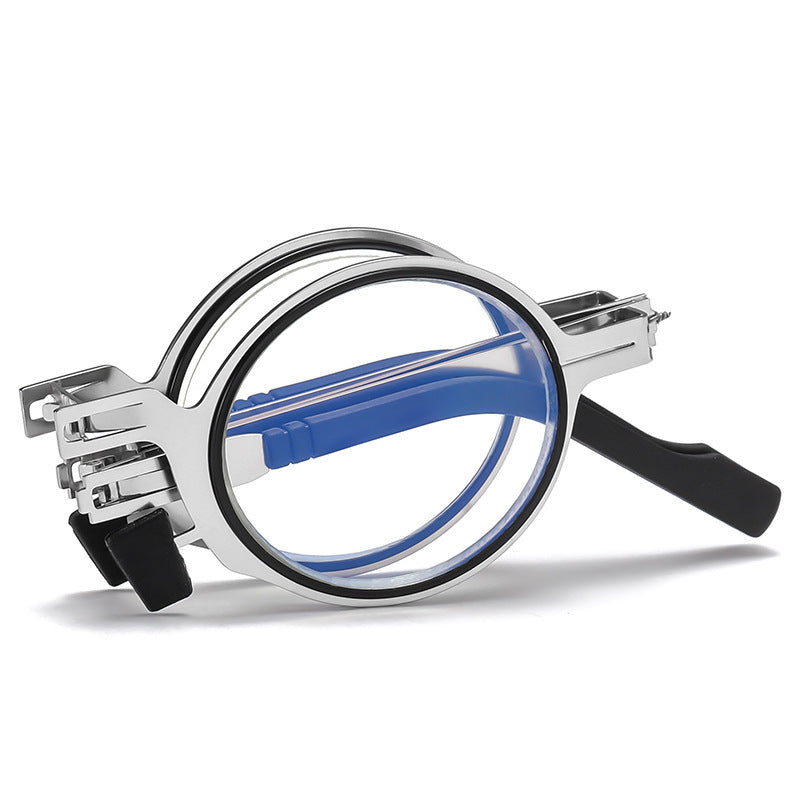 Faltbare Lesebrille mit Titanrahmen und Etui