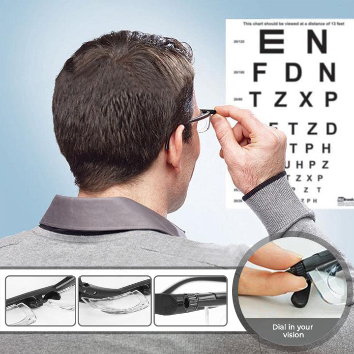 Verstellbare Lesebrille | Klare Sicht auf Knopfdruck