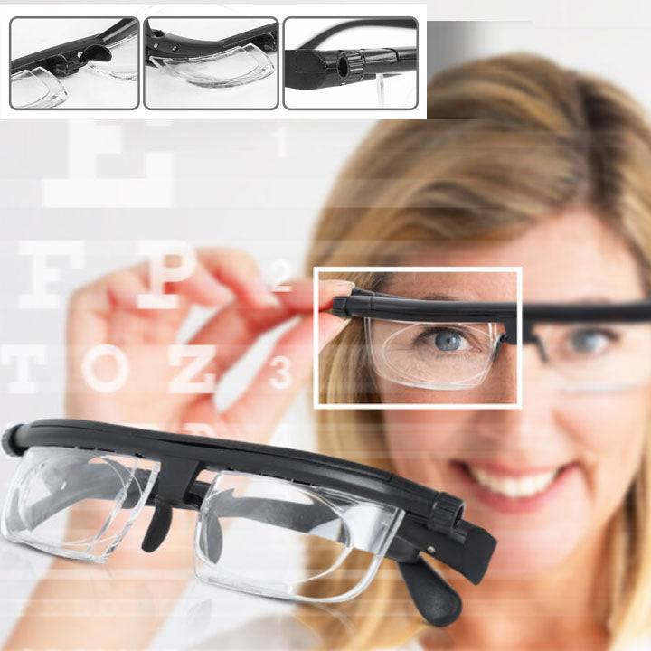 Verstellbare Lesebrille | Klare Sicht auf Knopfdruck