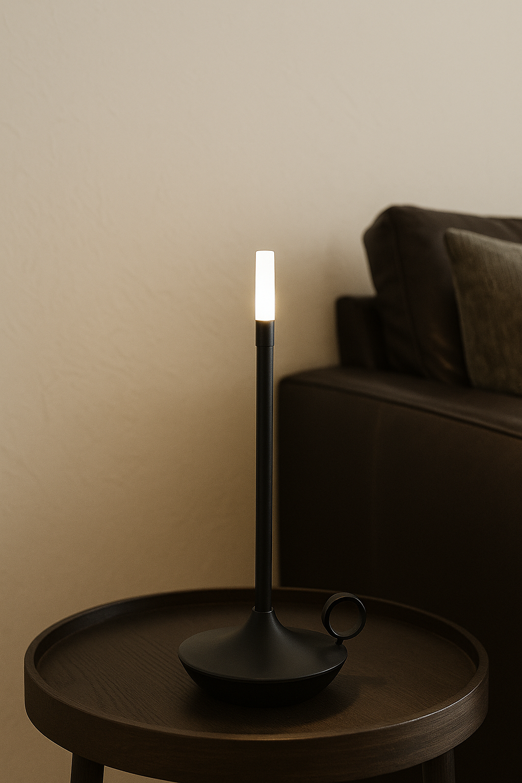 Elegante LED Kerzenlampe – Wiederaufladbare Touch-Dimmleuchte für Gemütlichkeit