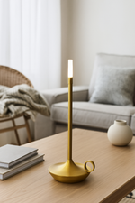 Elegante LED Kerzenlampe – Wiederaufladbare Touch-Dimmleuchte für Gemütlichkeit