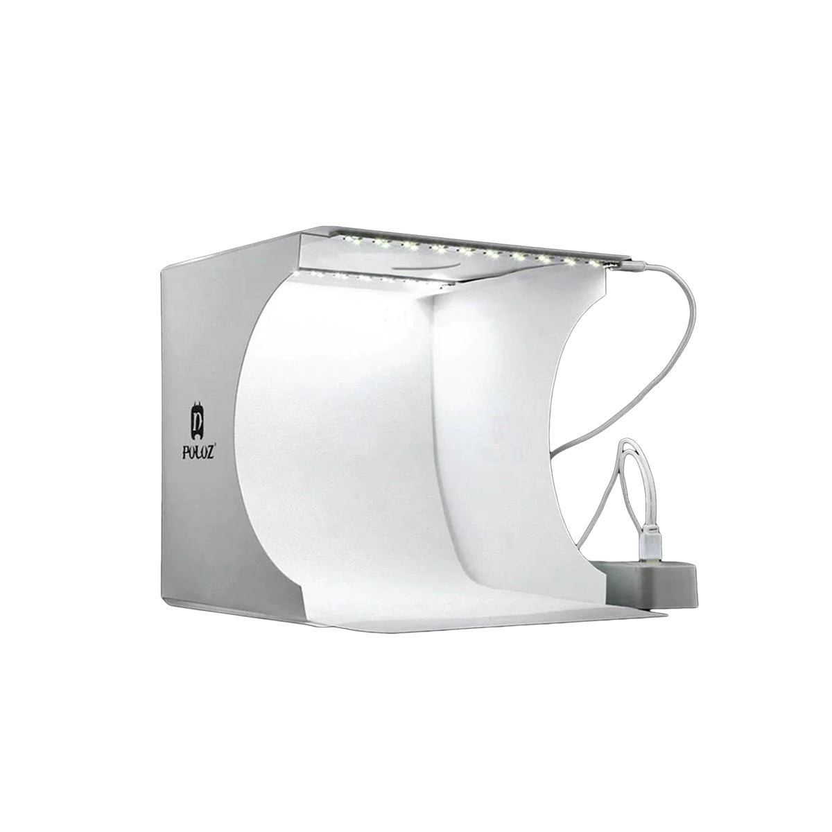 Mini Fotostudio "LumiCube" mit LED-Beleuchtung und 6 Hintergründen