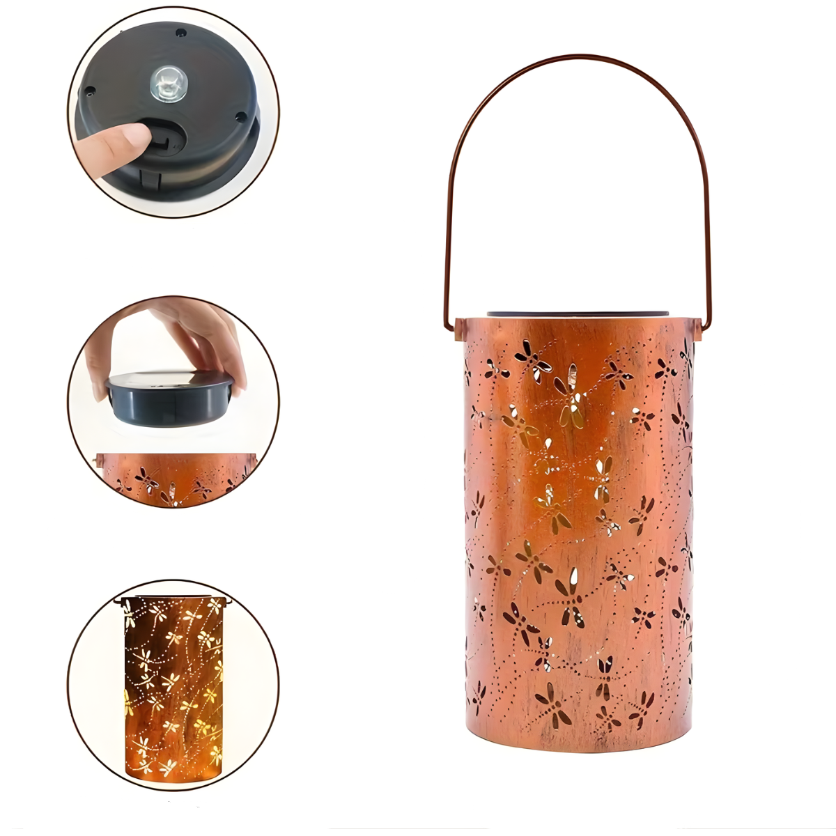 Shimmering Solar Lantern for Romantic Garden Evenings