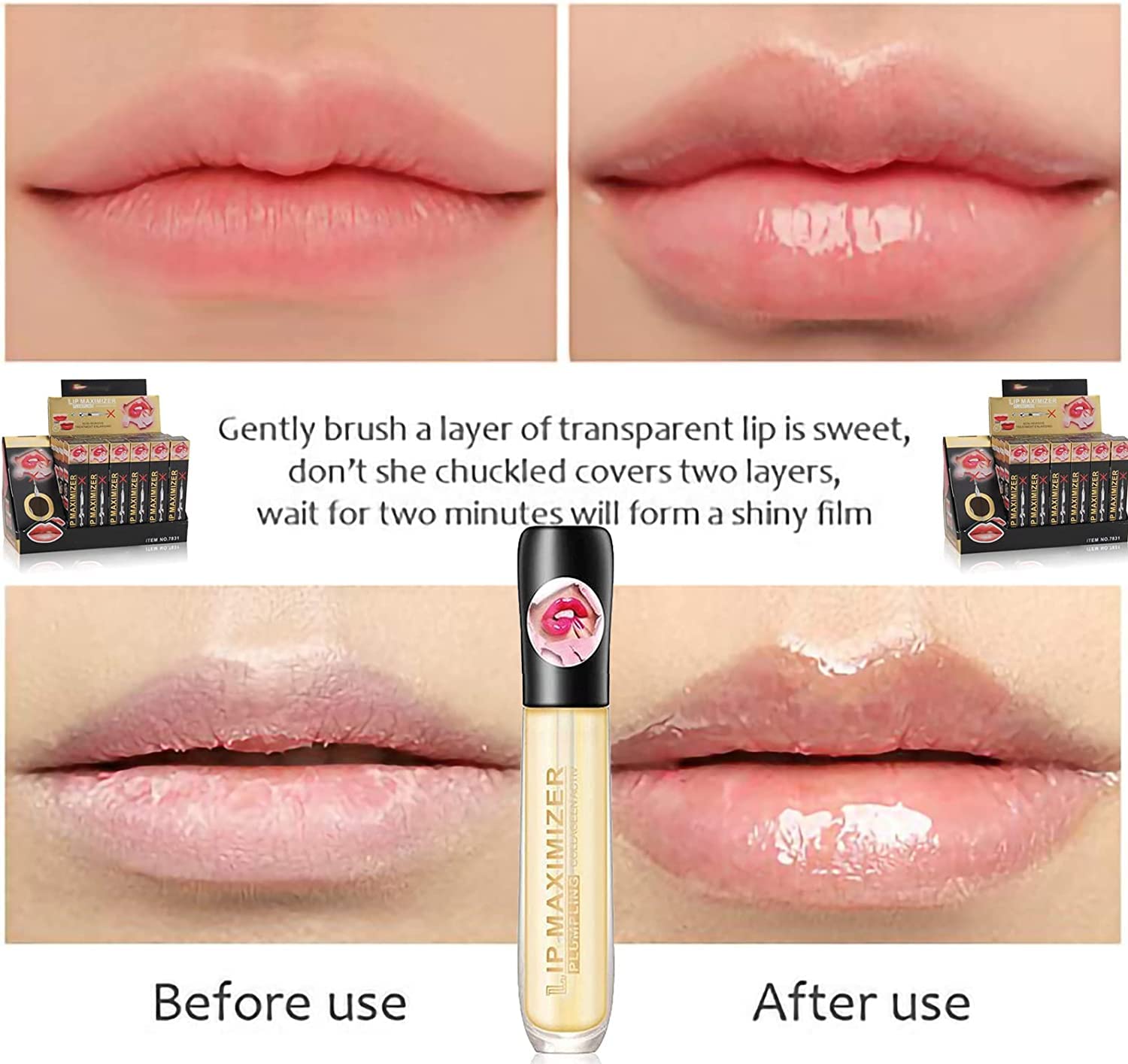 Schnelle Lippenvergrößerung für einen strahlenden Look