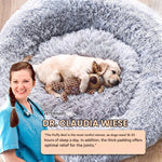 FluffyNest Komfort Hundebett – Orthopädisches Plüschschlafkissen für Hunde