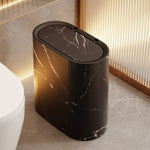 Stylish waste bin with an elegant marble look for kitchen & bathroom