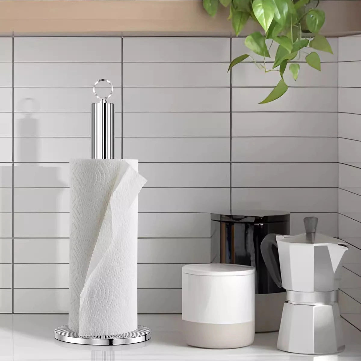 Stylish Stainless Steel Paper Towel Holder for Modern Kitchens