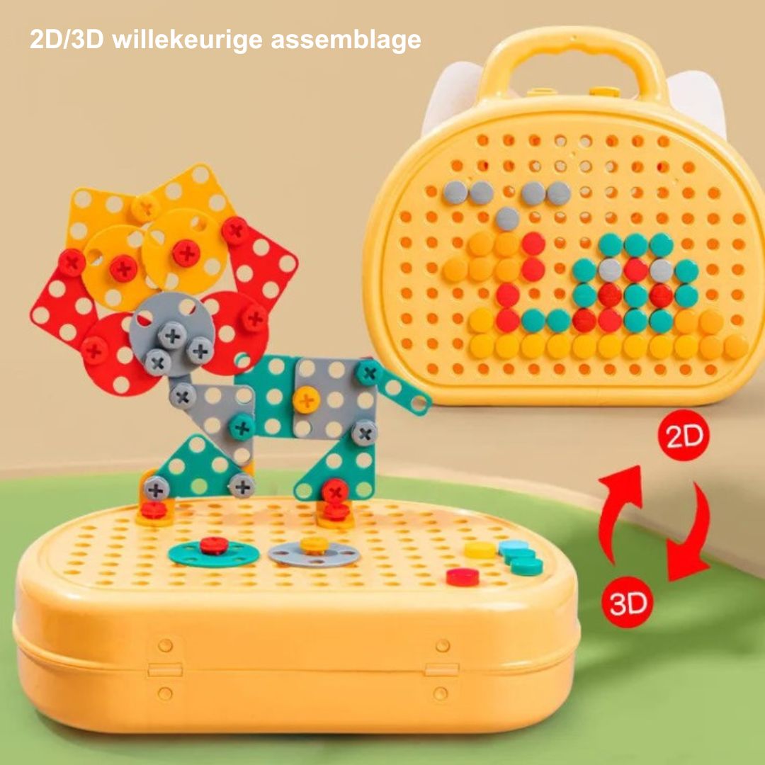 Lob Rabbit - Creative Building Set with Electric Tools for Children