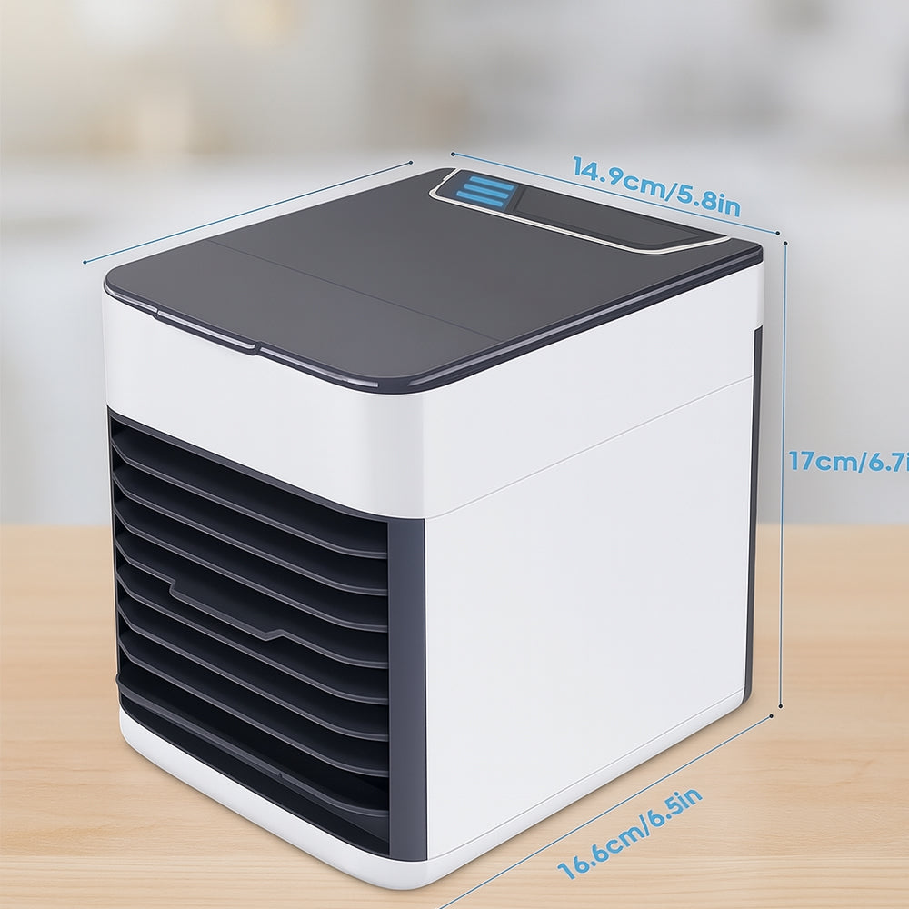 Mini Luftkühler KoelBreeze – Tragbarer USB Kühler mit 3-in-1 Funktion und LED
