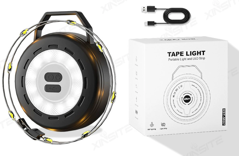 Glanzlicht - Kabelfreie Campinglampe mit 14 Stunden Lichtleistung