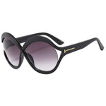 Übergroße Sonnenbrille mit UV400 Schutz - Runde Form, Modisch und Leicht