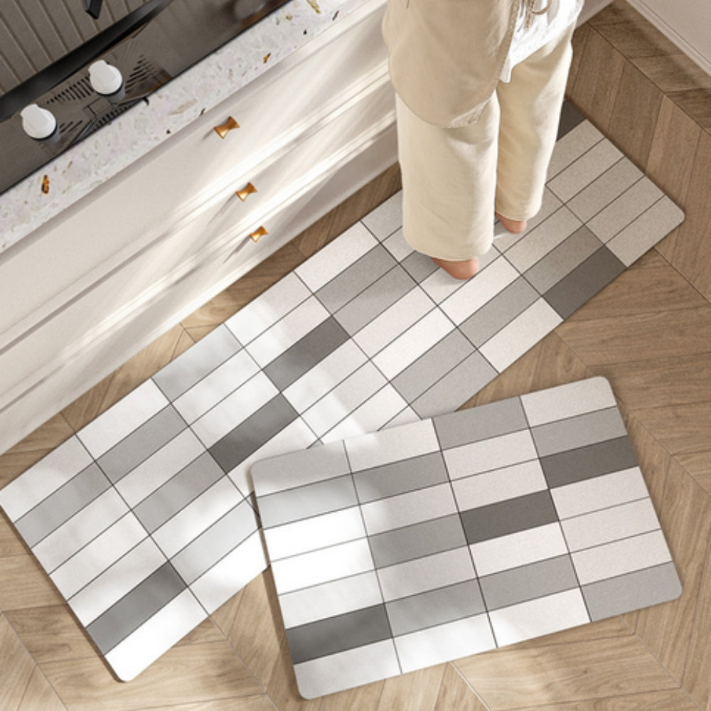 Lebendige Blumenmuster-Küchenmatte für Komfort und Stil
