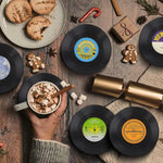 Retro Record Coasters – Stylish Table Accents for Music Fans (6 Pieces)