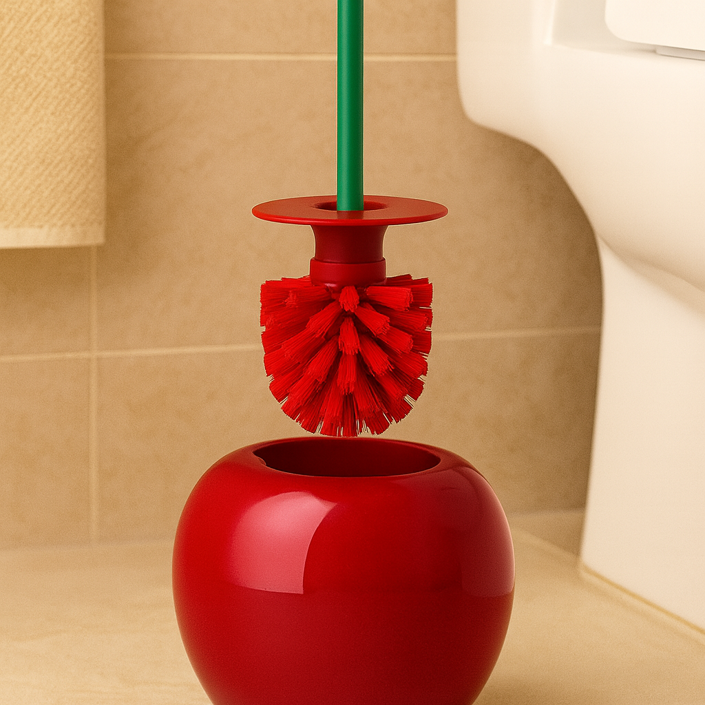 Elegante WC-Bürste Nova – Moderne Bürste mit Halter für hygienisches Bad