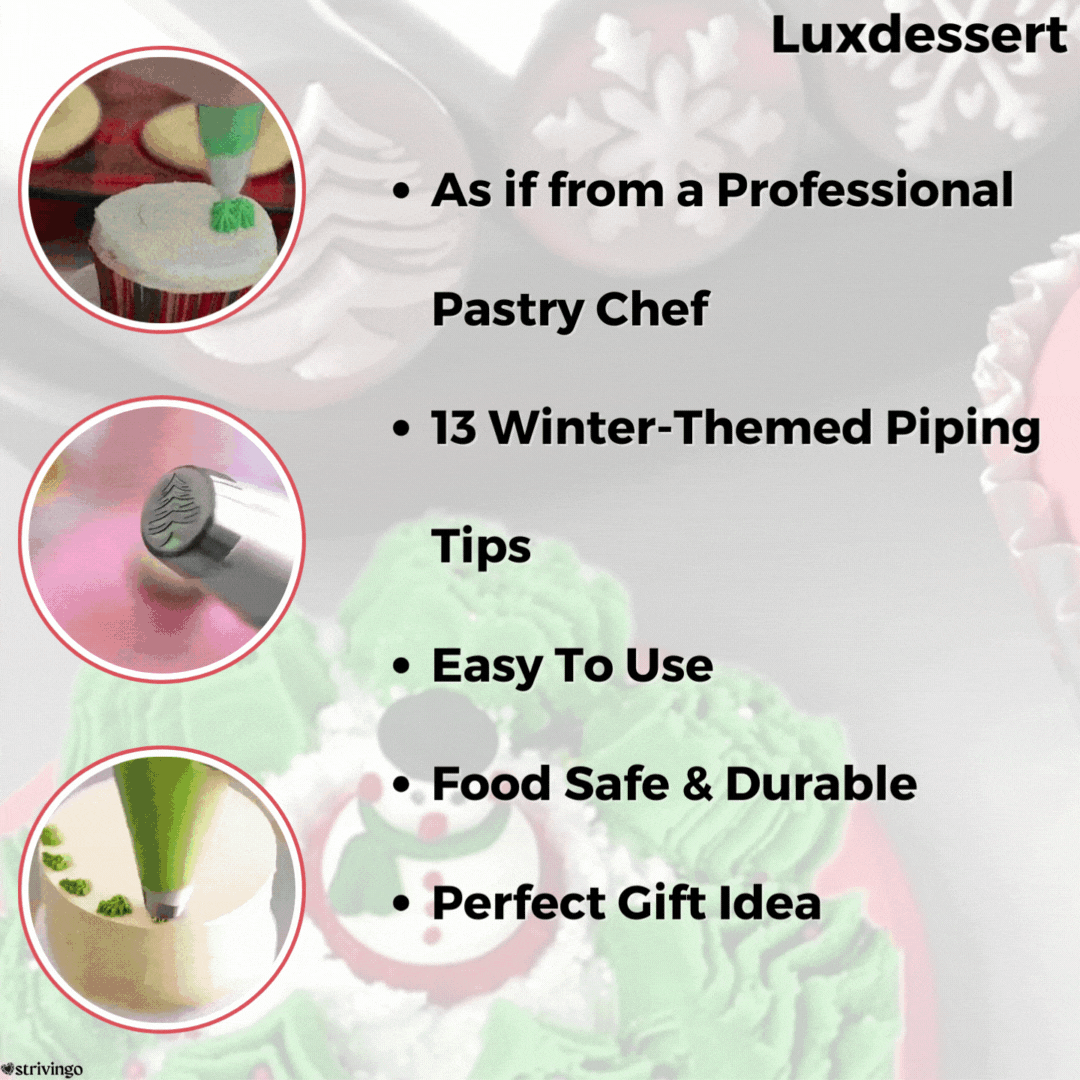 Creative Baking: 13-piece Piping Nozzle Set for Masterpieces