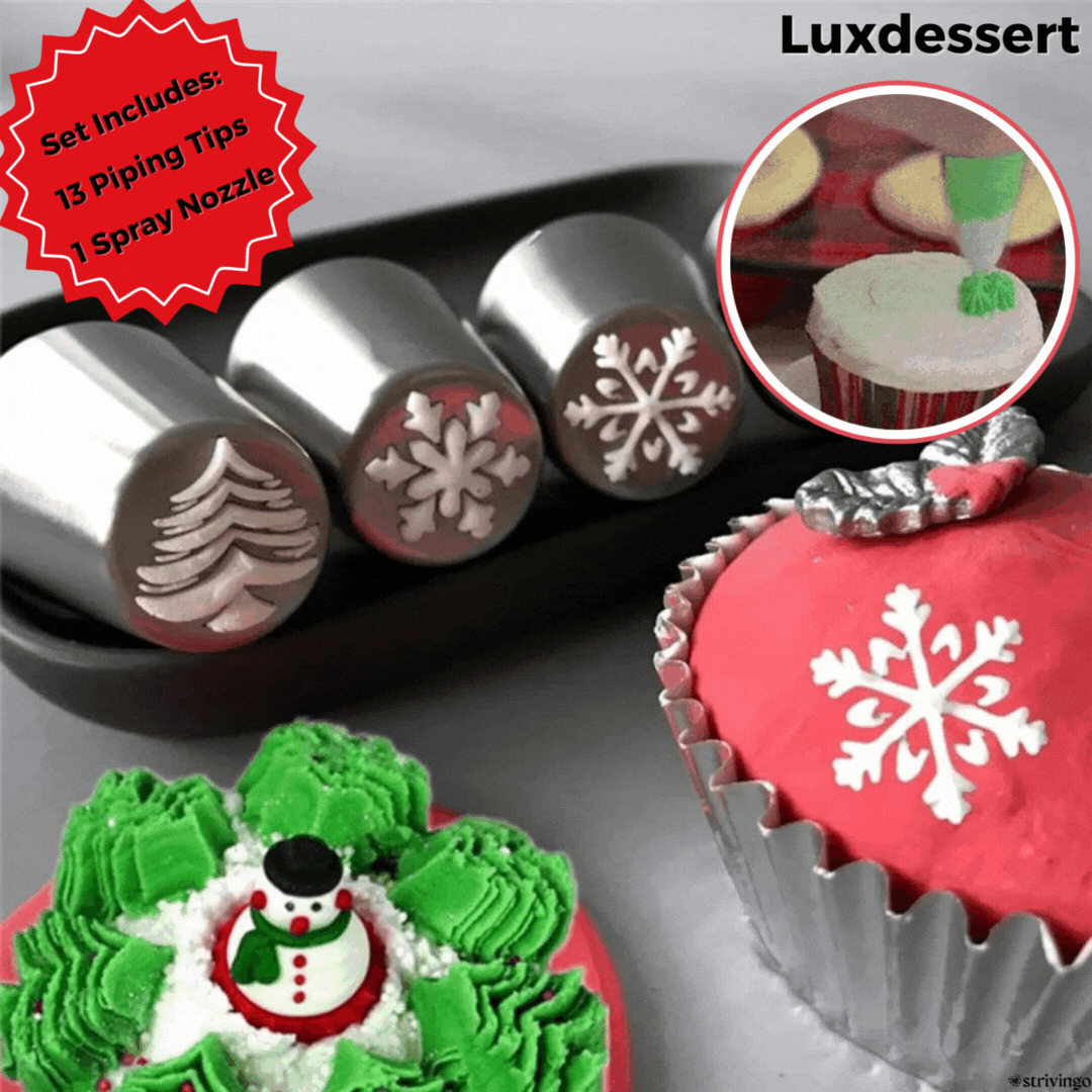 Creative Baking: 13-piece Piping Nozzle Set for Masterpieces