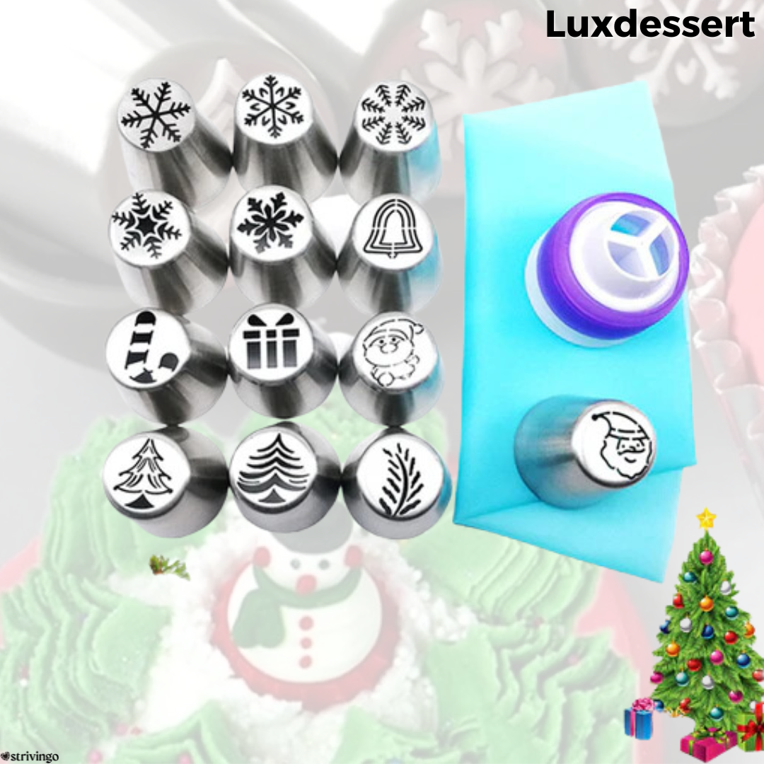Creative Baking: 13-piece Piping Nozzle Set for Masterpieces