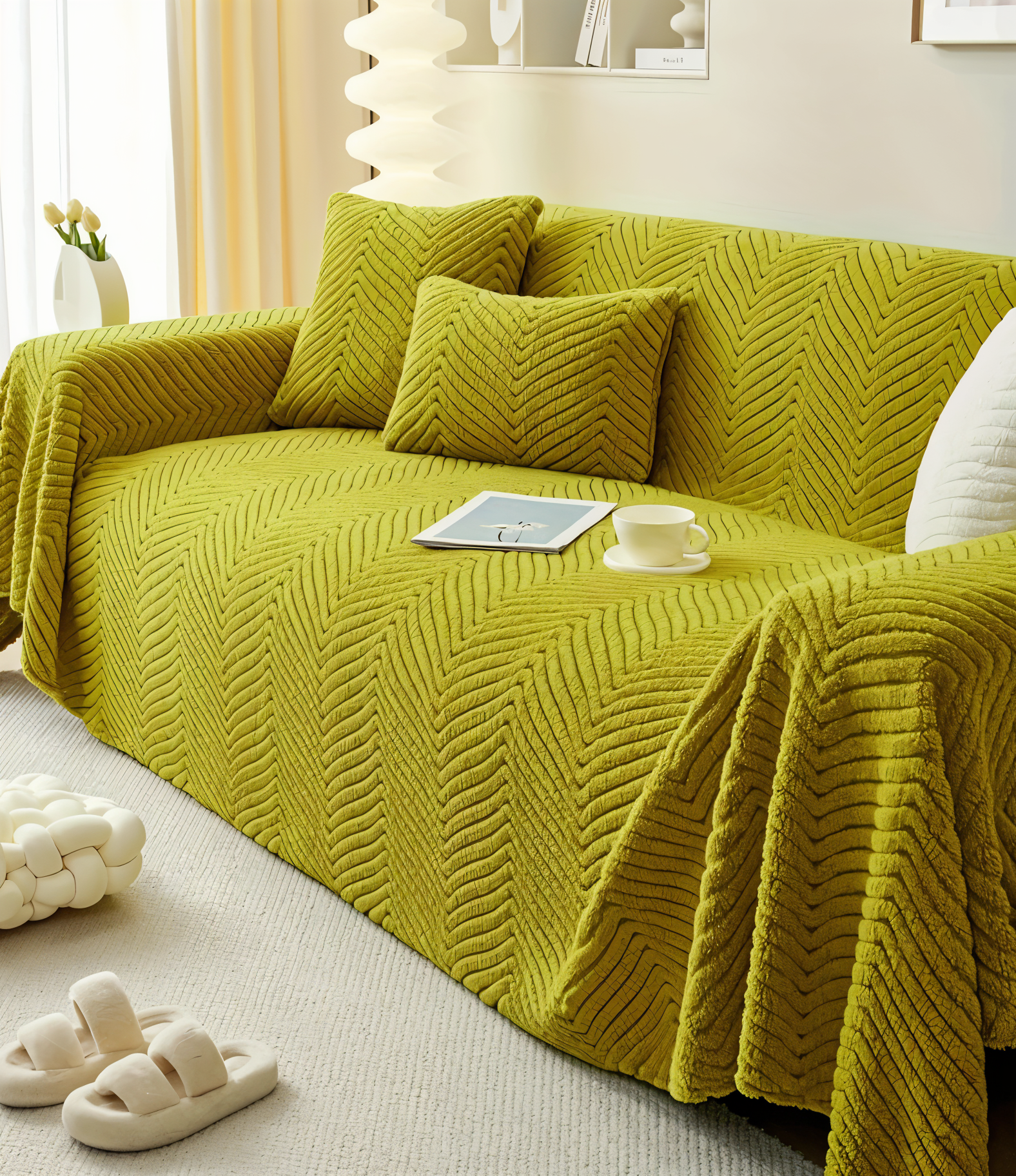 Elegant, Non-Slip Sofa Cover for Pets