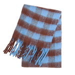 Warmth and Style: Elegant Winter Scarf in Colorful Plaid