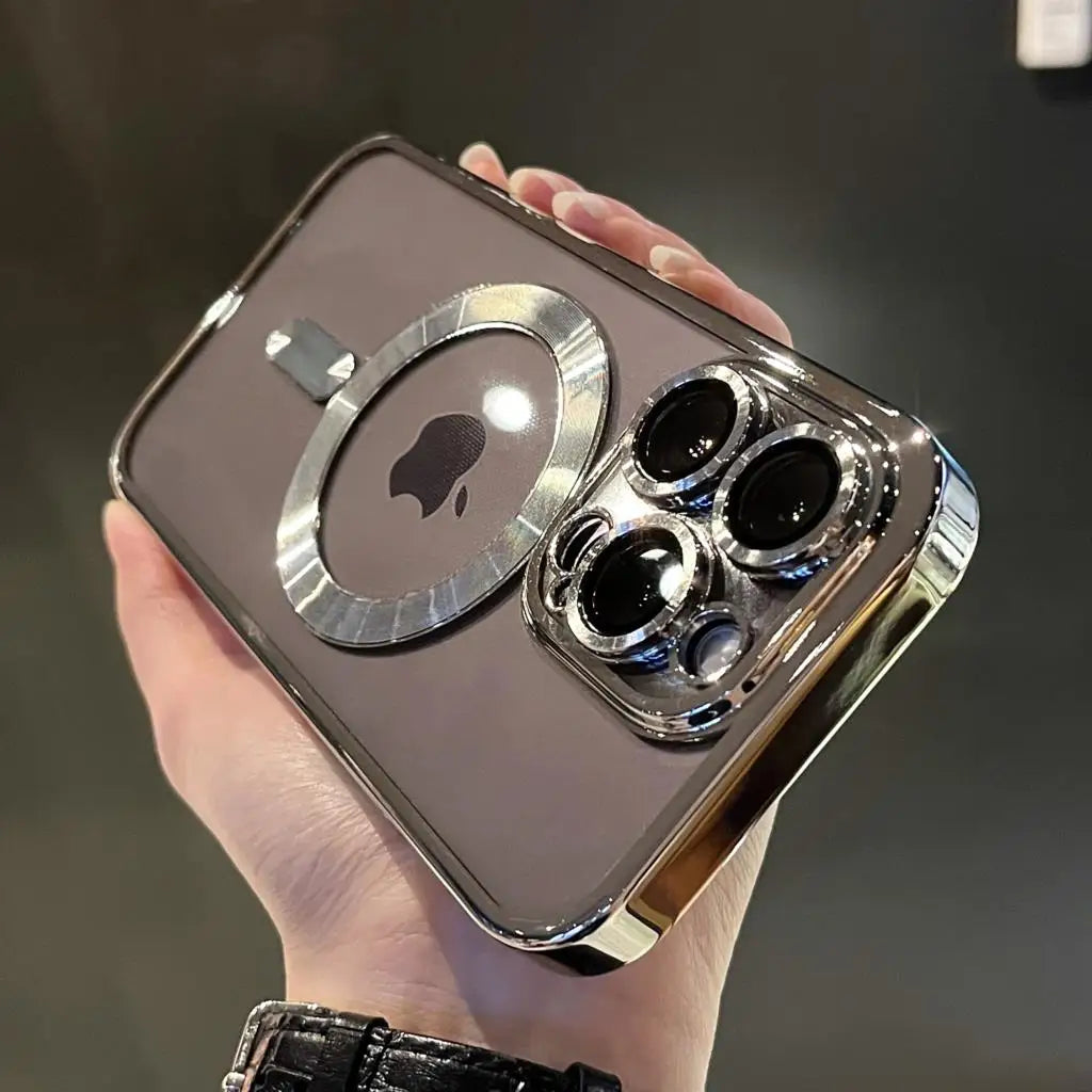 Transparente, flexible Magnethülle für iPhone