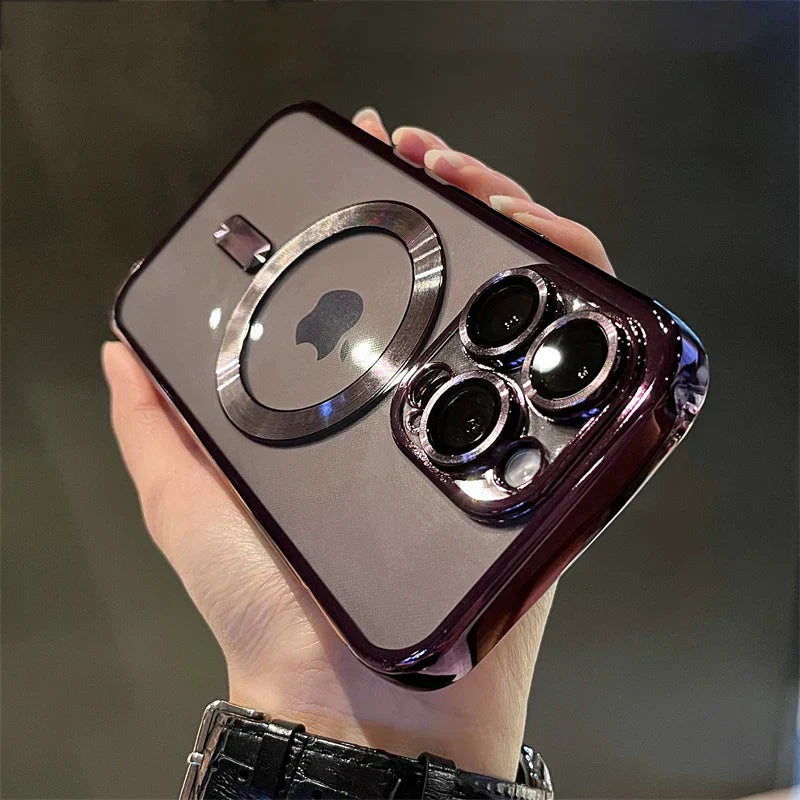 Transparente, flexible Magnethülle für iPhone