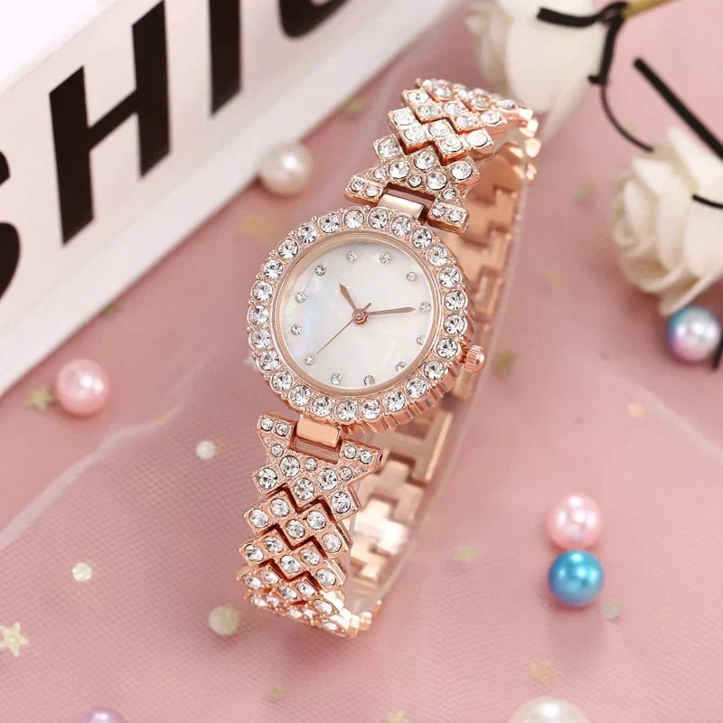 Exquisite ladies' platinum wristwatch