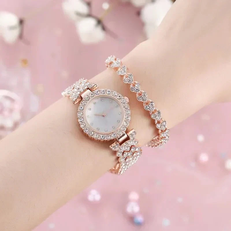 Exquisite ladies' platinum wristwatch