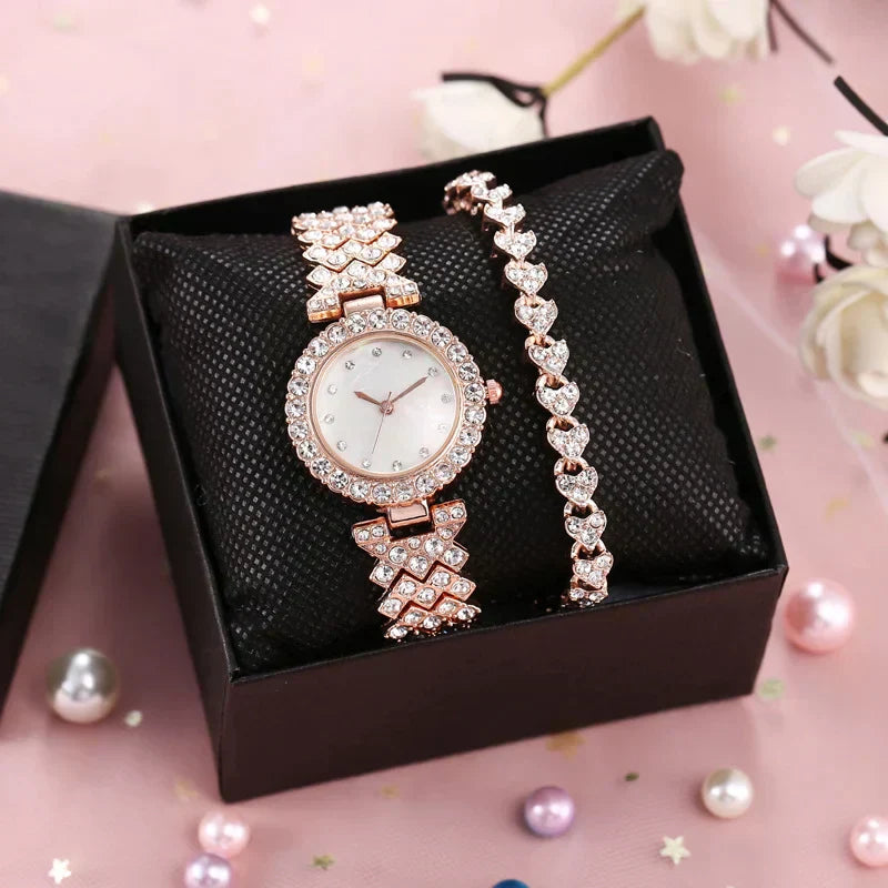 Exquisite ladies' platinum wristwatch