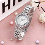 Exquisite ladies' platinum wristwatch