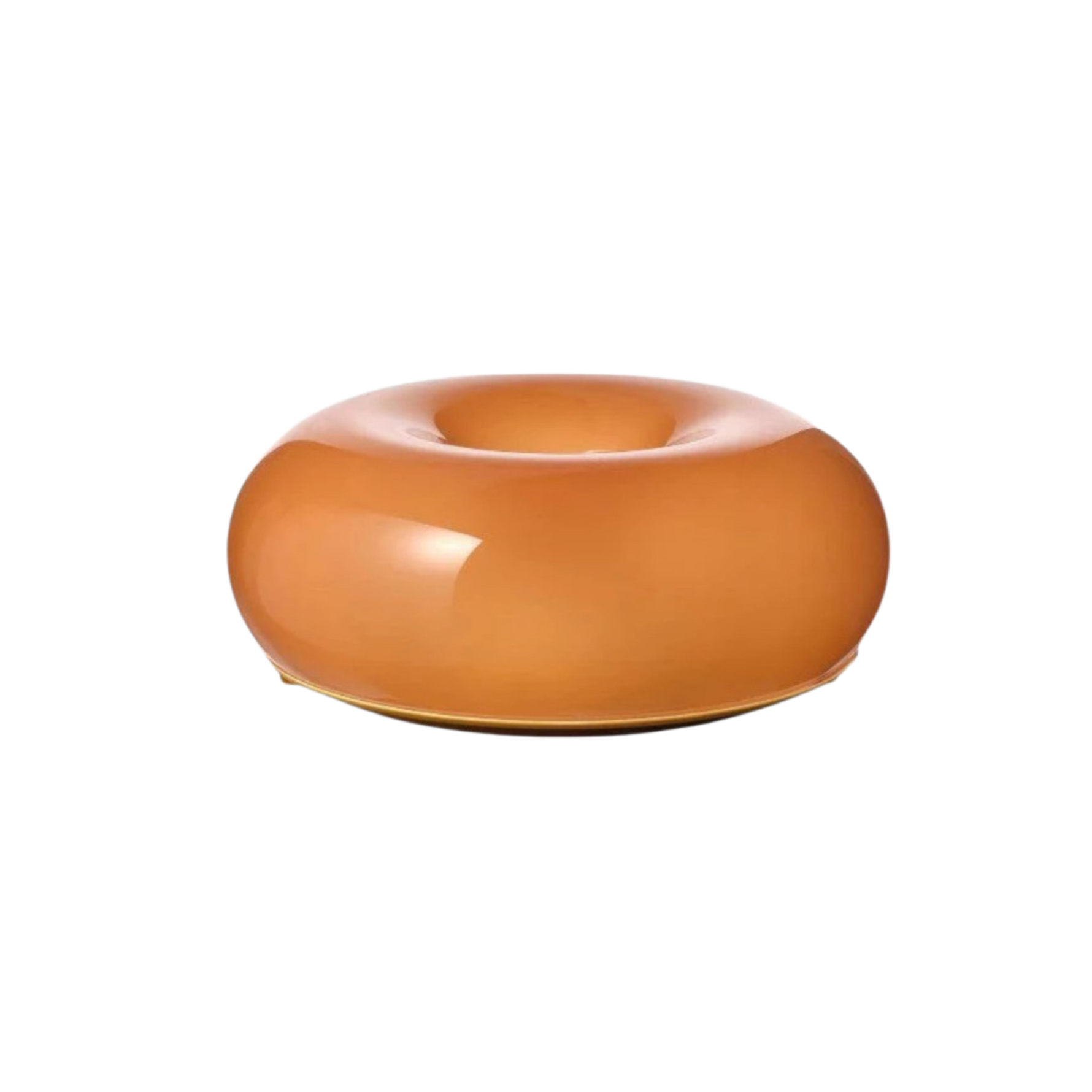 Kreisrunde Tischlampe im Donut-Design mit sanftem LED-Licht
