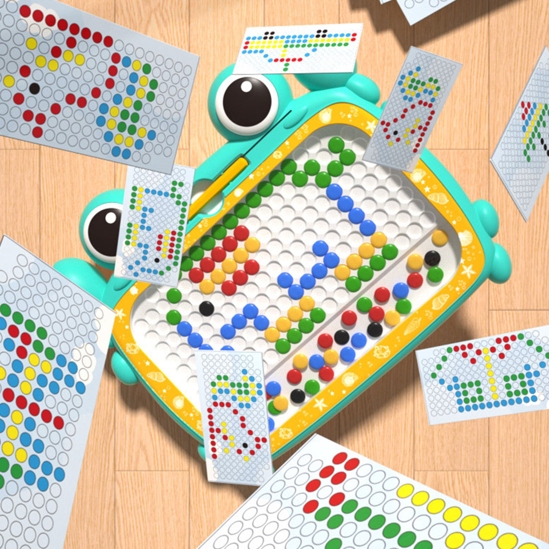 Zeichenbrett mit Magneten im Montessori-Stil