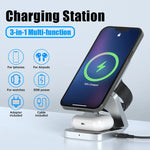 Multifunktionale Ladestation für Smartphone, Smartwatch und Kopfhörer