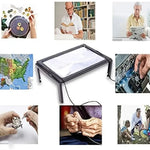 Klappbarer Tisch-Magnifier mit LED-Beleuchtung – Freihändiges Lesen