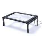 Klappbarer Tisch-Magnifier mit LED-Beleuchtung – Freihändiges Lesen