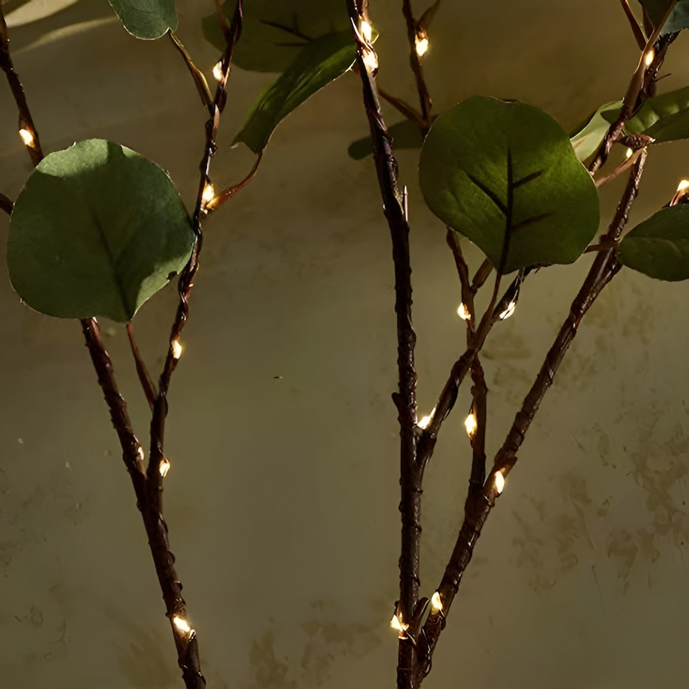 LED Lampe aus natürlichem Olivenzweig – EverLeaf Licht für stimmungsvolle Beleuchtung
