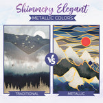 Shimmering Metallic Watercolor Paints - 36 Hues for Creative Minds