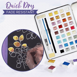 Shimmering Metallic Watercolor Paints - 36 Hues for Creative Minds