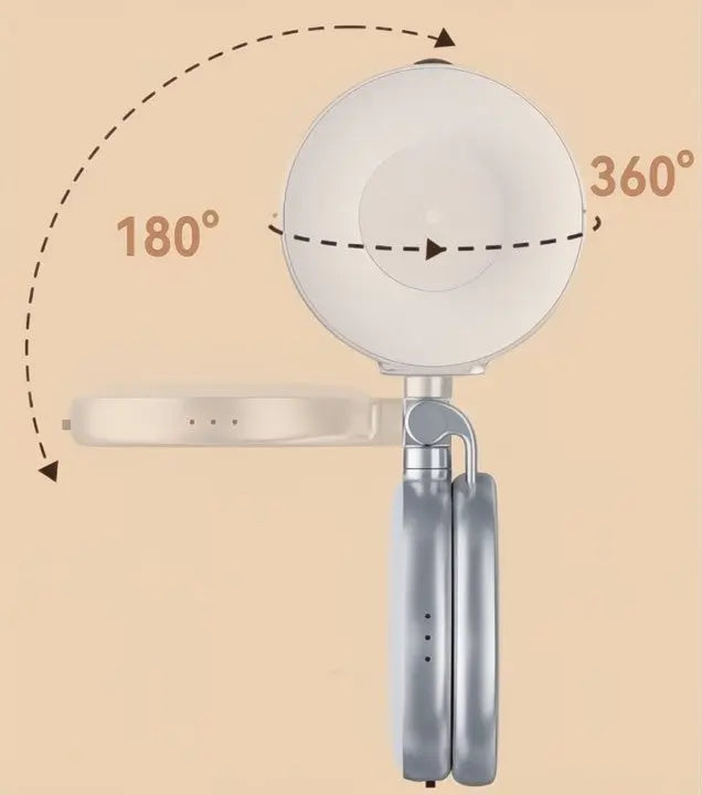 LumiClip tragbares Ringlicht für Selfies mit Klemme – wiederaufladbar und magnetisch
